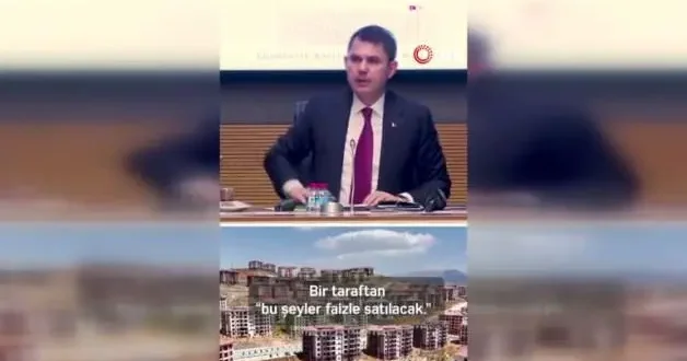 Bakan Kurum muhalefetin depremzedeye evler faizle satılıyor yalanlarına cevap verdi