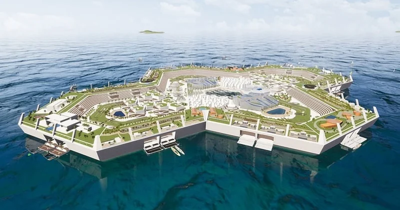 Burada ne pasaport ne vize ne de vergi var: Denizin ortasında 100 bin kişilik yüzen şehir Sözcü Gazetesi