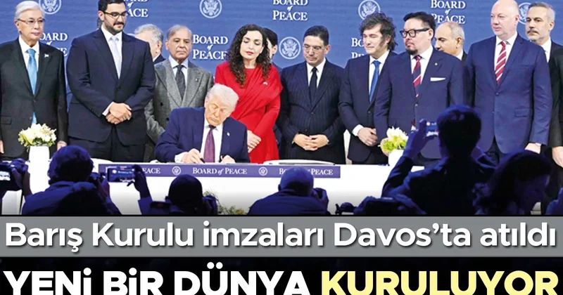Gazze’den dünyaya yeni barış dönemi... Barış Kurulu imzaları Davos’ta atıldı