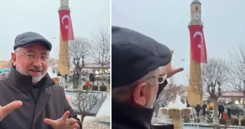 AKP li belediye başkanı saat kulesine bayrak asmak isterken hastanelik oldu Sözcü Gazetesi