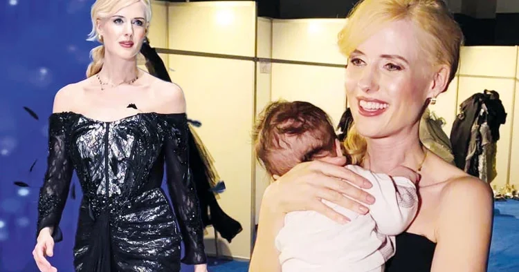 Wilma podyumda bebeği kuliste