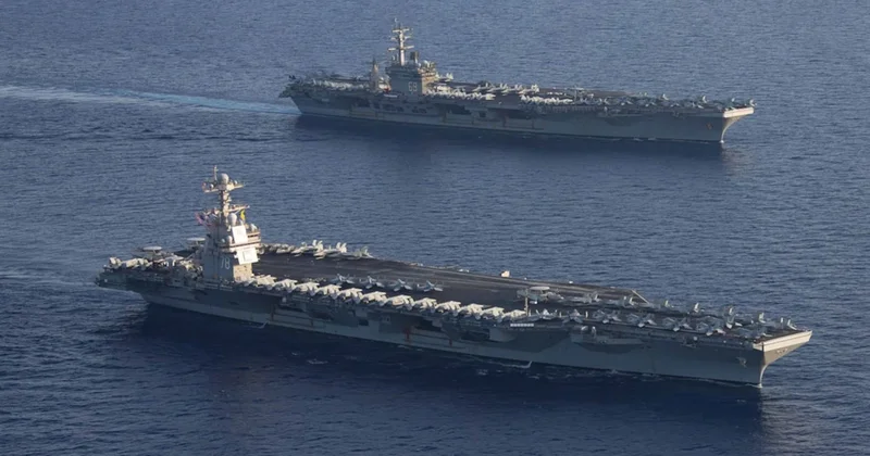 Bir değil, iki uçak gemisi yolda: Trump, İran etrafına uçaktan set çekti Sözcü Gazetesi