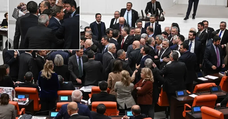 Meclis te kavga! Oturuma iki kez ara verildi