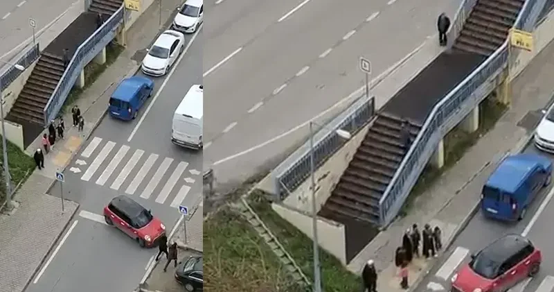 Maltepe de otomobiliyle trafiği tehlikeye atan sürücü kamerada