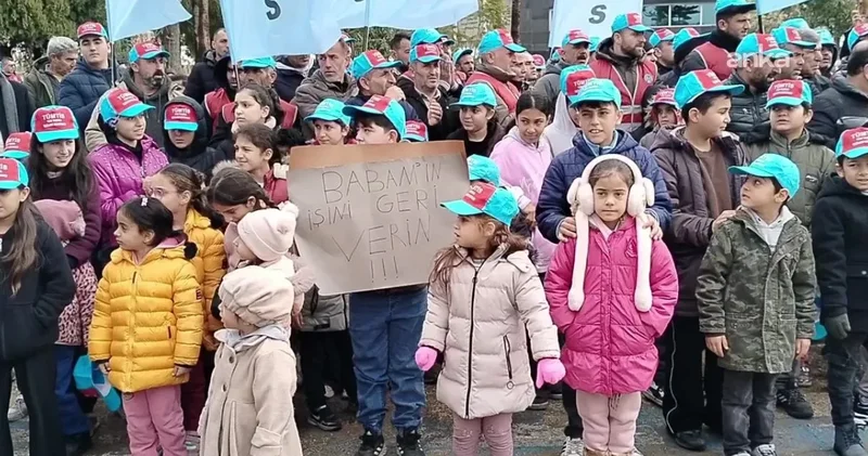 İşten atılan emekçilere ailelerinden destek: Babamın işini geri verin