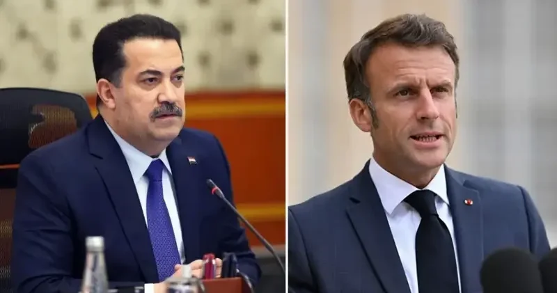 Fransa Cumhurbaşkanı Macron ve Irak Başbakanı Sudani Suriye deki gelişmeleri ele aldı Dünya Haberleri