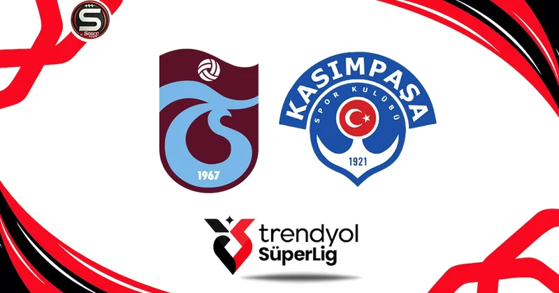 Canlı Trabzonspor Kasımpaşa maçı canlı yayını (Süper Lig 19. Hafta) Sözcü Gazetesi