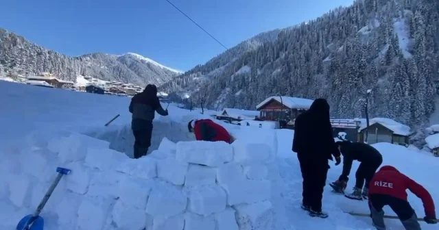Ayder Yaylası na yapılan iglolar ilgi çekiyor Rize Haberleri
