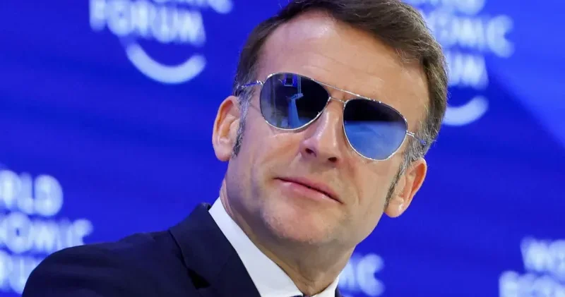 Macron un Davos gözlükleri üreticiye yaradı: Talep patlaması yaşandı