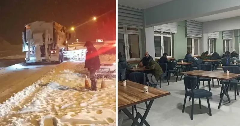 Sivas’ta kar esareti: Mahsur kalan 700 kişi okul yurtlarına yerleştirildi Sivas Haberleri