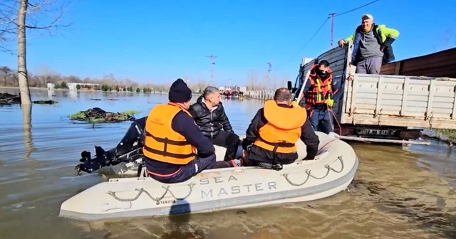 Meriç Nehri çevresinde can pazarı: Vatandaşlar tahliye ediliyor Edirne Haberleri