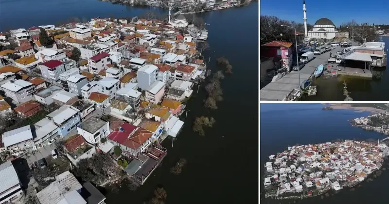 Uluabat Gölü nde yağışların ardından su seviyesi yükseldi Bursa Haberleri