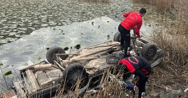 Göle düşen otomobilin sürücüsü öldü Kahramanmaraş Haberleri