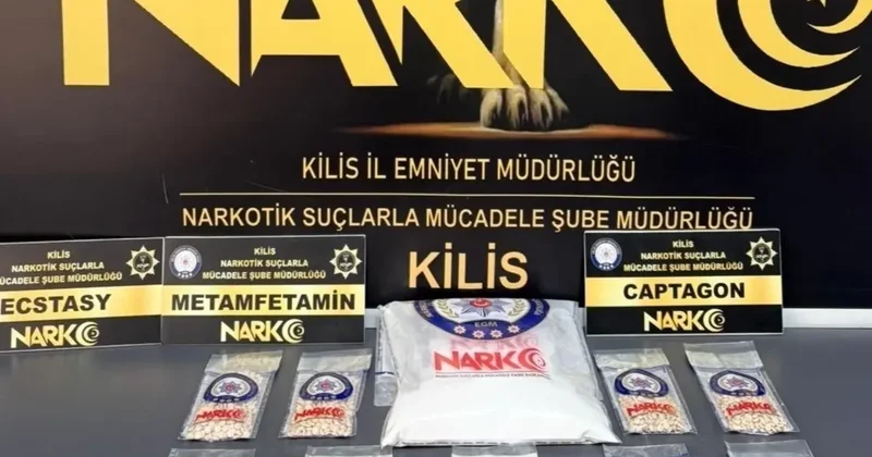 Kilis’te mezarlıkta uyuşturucu hap ve metamfetamin ele geçirildi