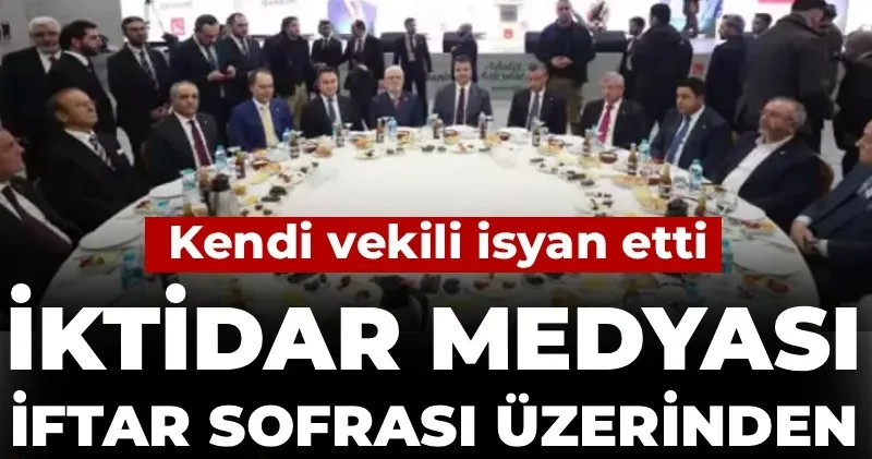 İktidar medyası iftar sofrası üzerinden İBB yi hedef aldı! Kendi vekili isyan etti
