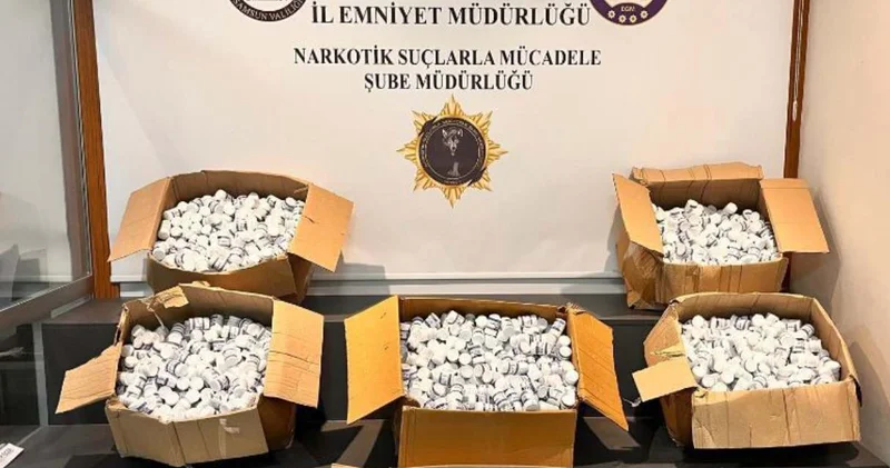 Samsun da 230 bin hap ele geçirildi: Anne ve oğlu gözaltında!