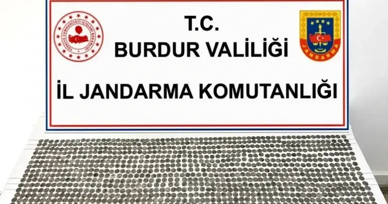 Burdur’da tarihi eser operasyonu: Bin 105 sikke ele geçirildi Burdur Haberleri
