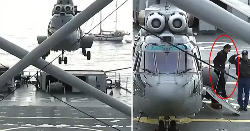 Ülkede gerilim tırmanırken Cumhurbaşkanı donanmaya ait gemiye nakledildi