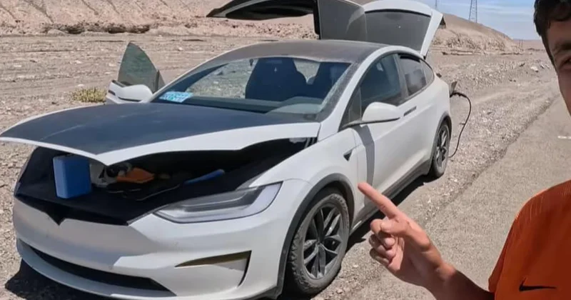 Çölün ortasında elektrikli aracıyla mahsur kaldı: Güneş panelleri ölümden kurtardı Sözcü Gazetesi