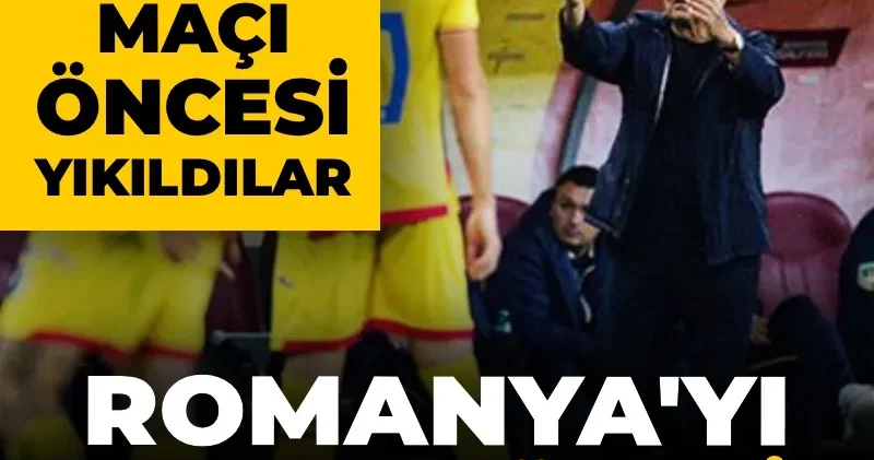 Türkiye maçına günler kala Romanya yı yıkan sürpriz