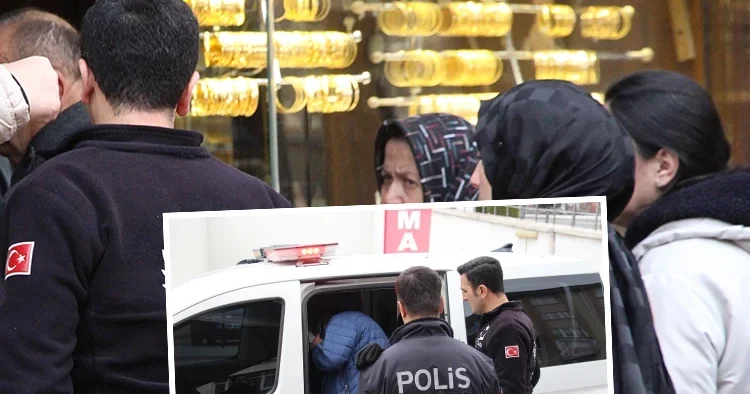Altın fiyatlarının ardından oluşan yoğunluğu takip ediyordu: Kuyumcu, gazeteciye saldırdı