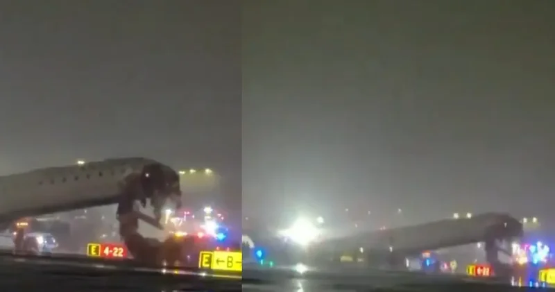 New York taki havalimanında facia! Uçakla itfaiye aracı çarpıştı: Ölü ve yaralılar var