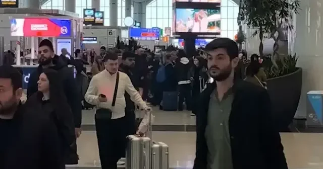 İstanbul Havalimanı bayramda rekor yoğunluk yaşadı VİDEO İZLE