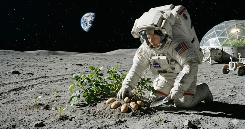 Patatesler artık ayda yetişecek! Sürdürülebilir tarıma uzay katkısı Sözcü Gazetesi