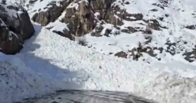 Şırnak Hakkari kara yolu çığla kapandı: Ulaşım durdu Şırnak Haberleri