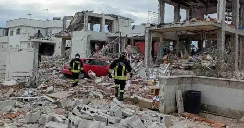 Roma da LPG tankı patladı! 3 bina çöktü