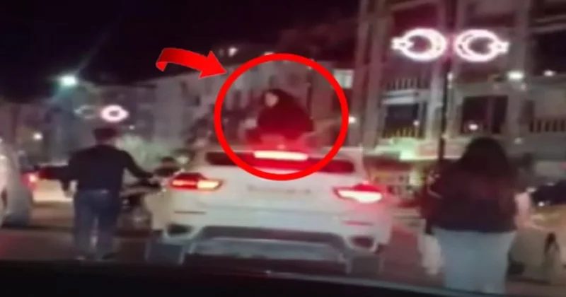 Trafikte iki kadın bir erkek sürücüye saldırdı! Biri aracın üzerinden, diğeri yandan... Sözcü Gazetesi