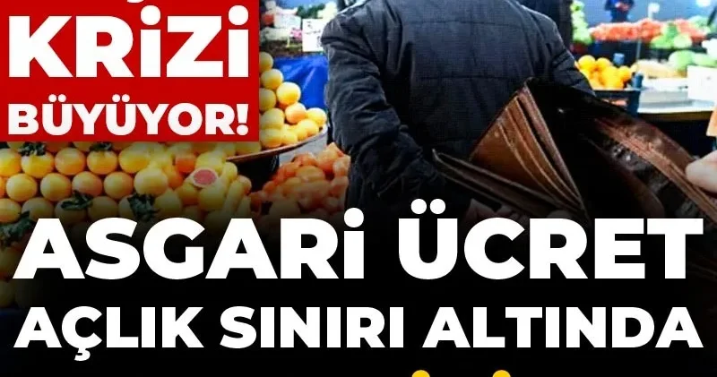 Geçim krizi büyüyor! Asgari ücret açlık sınırı altında can çekişiyor