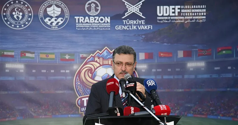 Trabzon da 2. Uluslararası Futbol Turnuvası heyecanı başladı! Ahmet Metin Genç: Savaşa son verelim