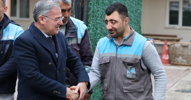 Hacılar Belediyesi personeli mesai başlangıcında bayramlaştı Kayseri Haberleri