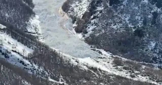 Şırnak ta çığ düşme anı kamerada VİDEO İZLE