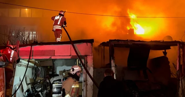 Alevlerin geceyi aydınlattığı yangında ev ve otomobil küle döndü Edirne Haberleri
