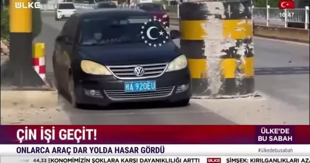 Çin de daraltılan yollar sürücülerin kabusu oldu: Lüks araçlar hasar aldı