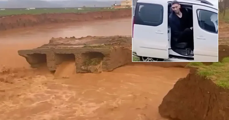 Mardin de Sağanak, Köprü Yıktı ve Sultan Kösen Yolda Kaldı
