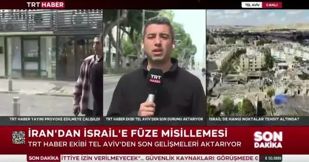 Tel Aviv’de TRT Haber ekibine alçak tehdit: ‘Size de acı çektireceğiz’