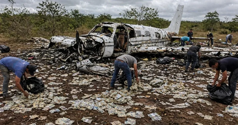 5 milyon dolar taşıyan uçak düştü! Gökyüzünden para yağdı, halk birbirini ezdi Sözcü Gazetesi