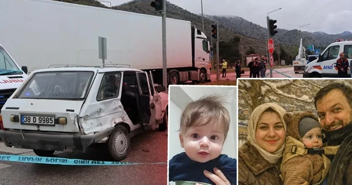 10 aylık bebeğin kahreden ölümü! Feci kazada annesinin kucağından yola savrulup TIR ın altında kaldı