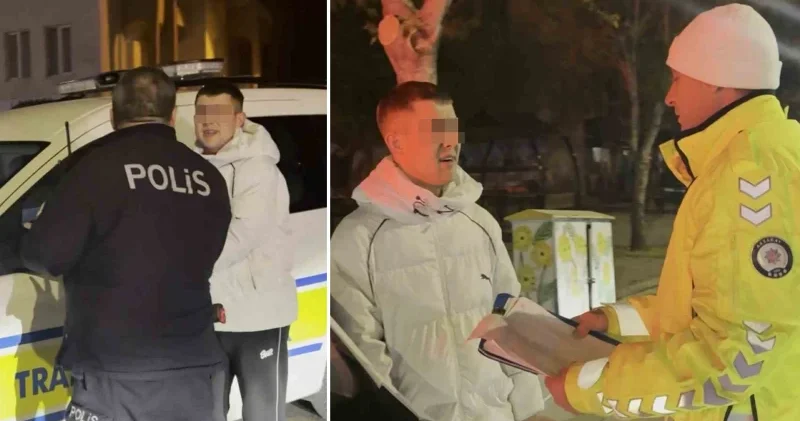 Polislerin dur ihtarına uymayan sürücü hiç mi insafınız yok diyerek ağladı Aksaray Haberleri