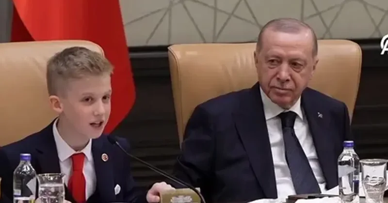 Cumhurbaşkanı Erdoğan çocukları kabul etti! Bugün ne yapıyorsak sizin hayallerinizi gerçekleştirmek için yapıyoruz