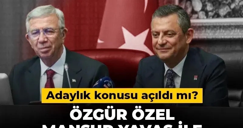 Adaylık konusu açıldı mı? Özgür Özel Mansur Yavaş ile ne konuştuğunu anlattı!