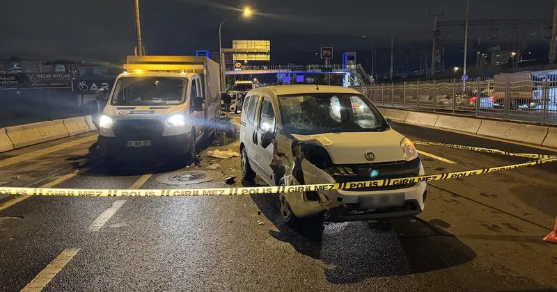 Ankara da hafif ticari araçla motosiklet çarpıştı: 1 kişi ağır yaralandı