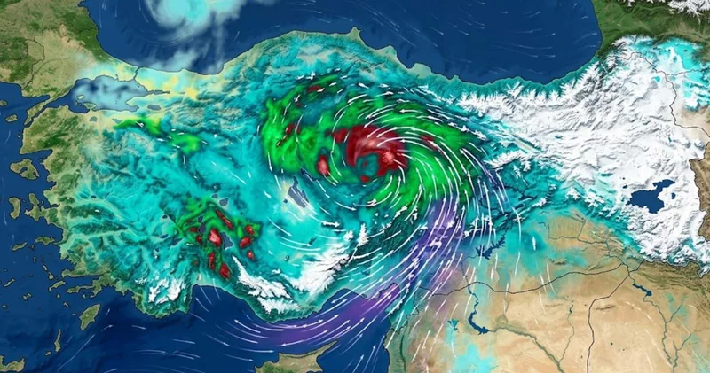 6 bölgede tehlike yaratacak fırtına ve sağanak dönmeye başladı