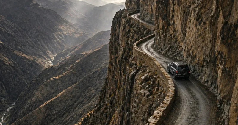 Dağların içini oyarak yaptılar: Bu yoldan geçmek isteyen iki kez düşünüyor Sözcü Gazetesi