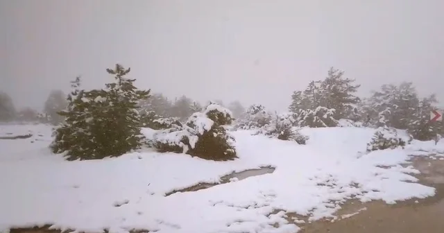 Baharı beklerken kar geldi Eskişehir de kar keyfi: Dağküplü beyaza büründü Eskişehir Haberleri