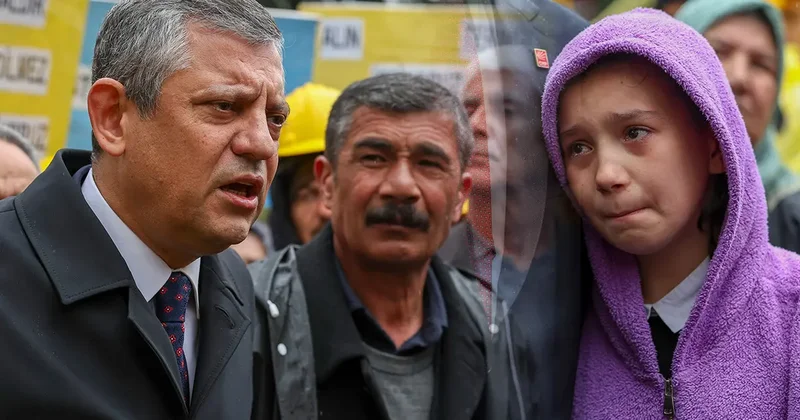 Özgür Özel, gözü yaşlı küçük Melek i işaret etti: Hakkınızı alacaksınız