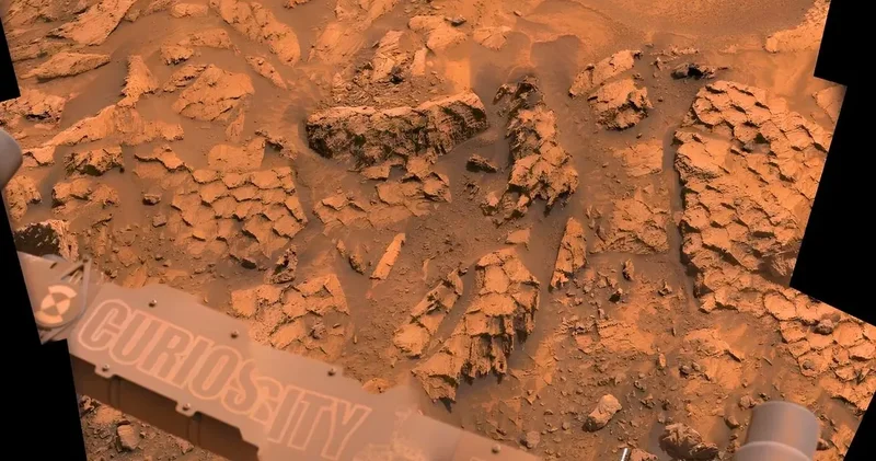 Curiosity, Mars yüzeyinde ejderha derisi ni fotoğrafladı.